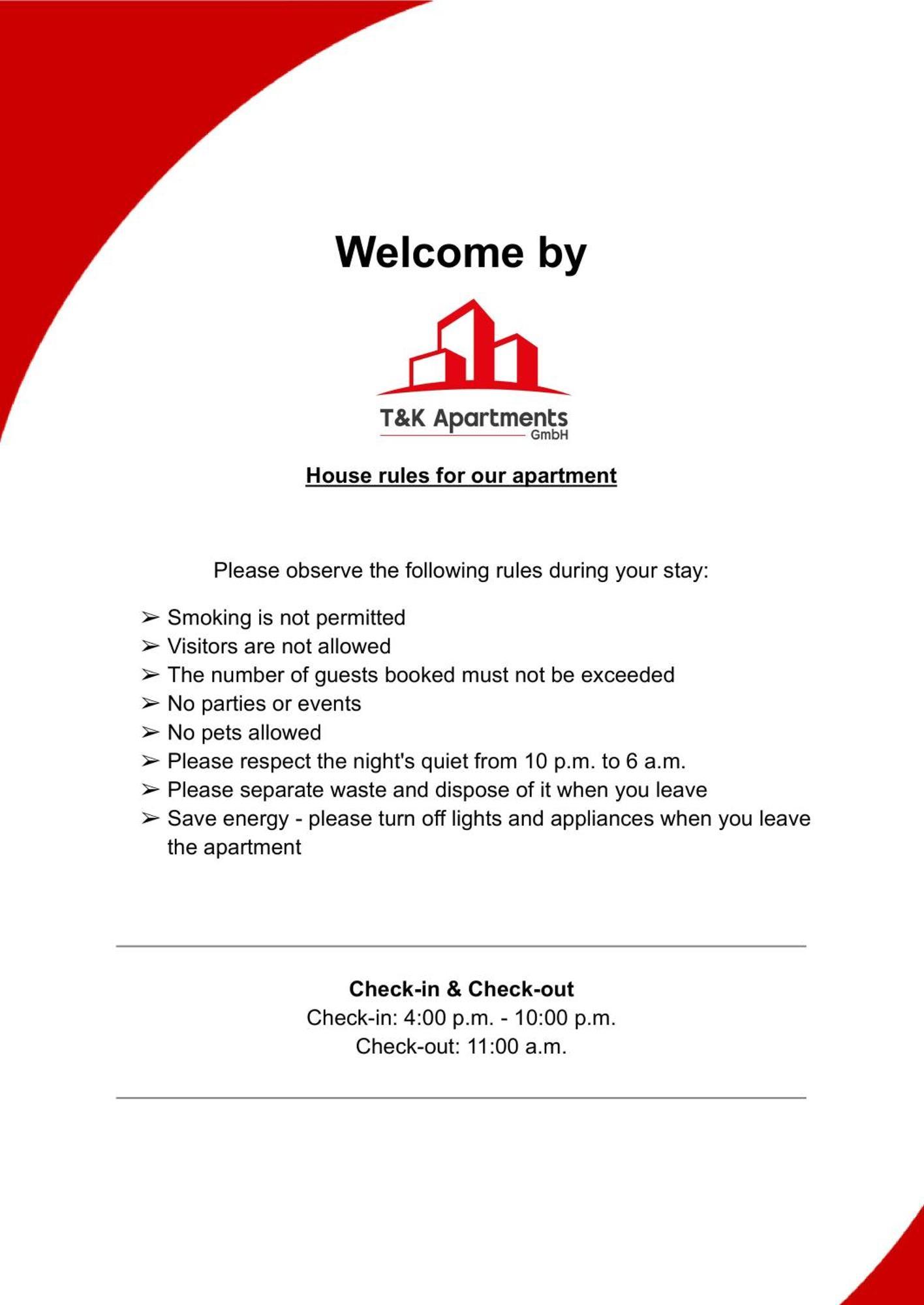 T&k 4 110qm With Balcony Apartment *